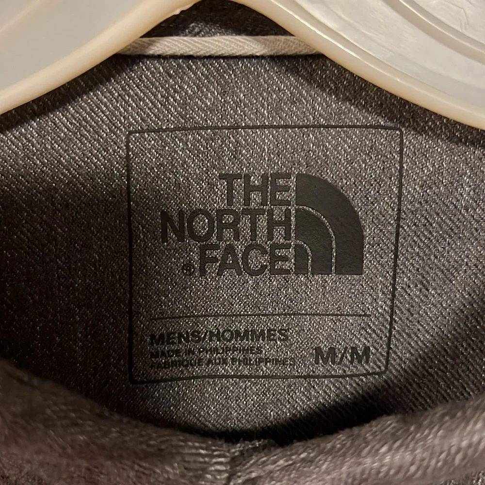 The North Face grey button down shirt - size medium